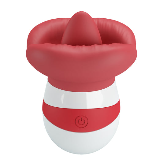 Baile The Flaming Lips Mina Clitoral Vibrator (Red/White) - Clit Ticklers and Pulsators