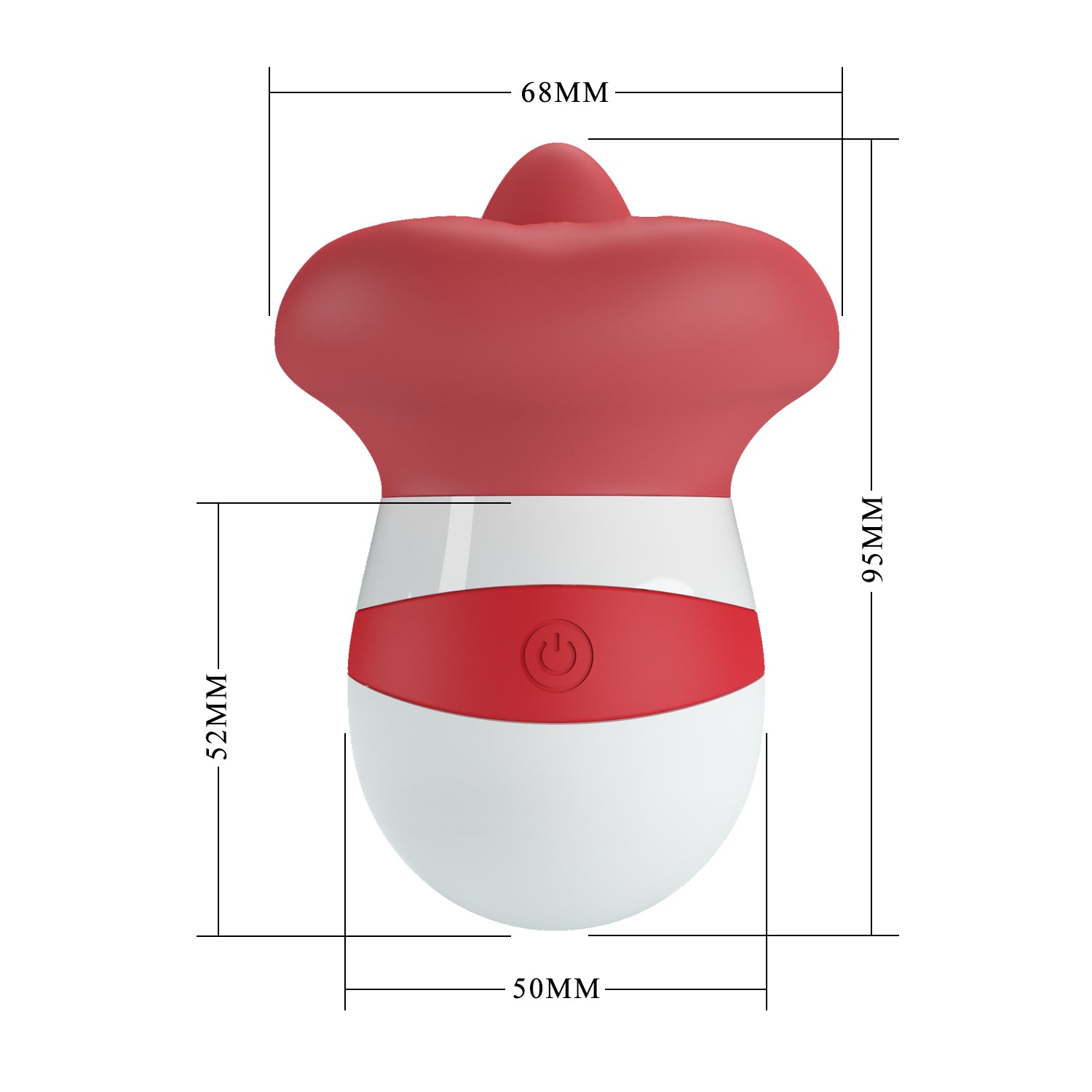 Baile The Flaming Lips Mina Clitoral Vibrator (Red/White) Clit Ticklers and Pulsators