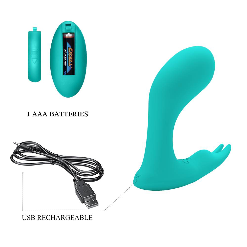 Pretty Love Idabelle 12 Functions Rechargeable Clitoral Stimulator Clit Ticklers and Pulsators