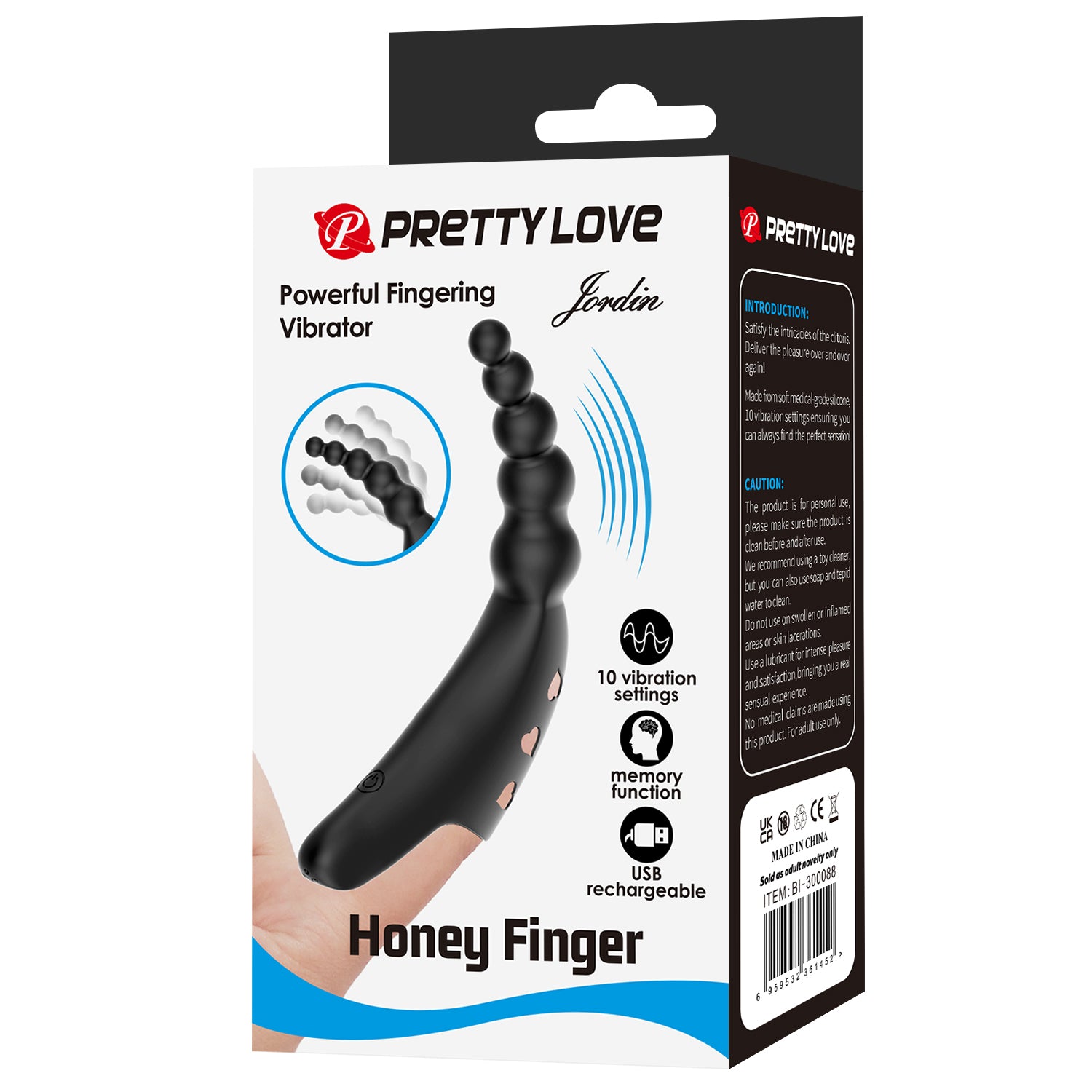 Baile Jordin Rechargeable Honey Finger Vibrator - Finger and Tongue Vibrators