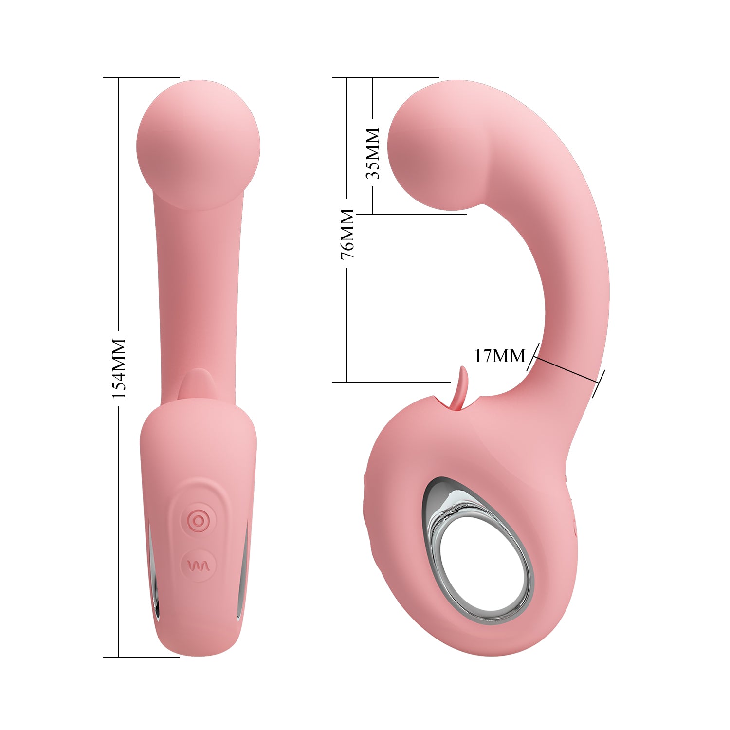 Baile Erynnyes Rechargeable Silicone G Spot Massager G-Spot Vibrators