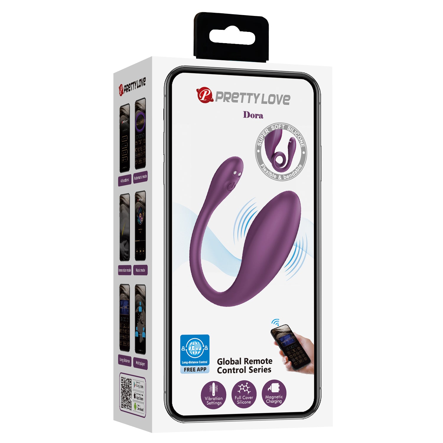 Baile Dora App Controlled Silicone Clitoral Stimulator Clit Ticklers and Pulsators