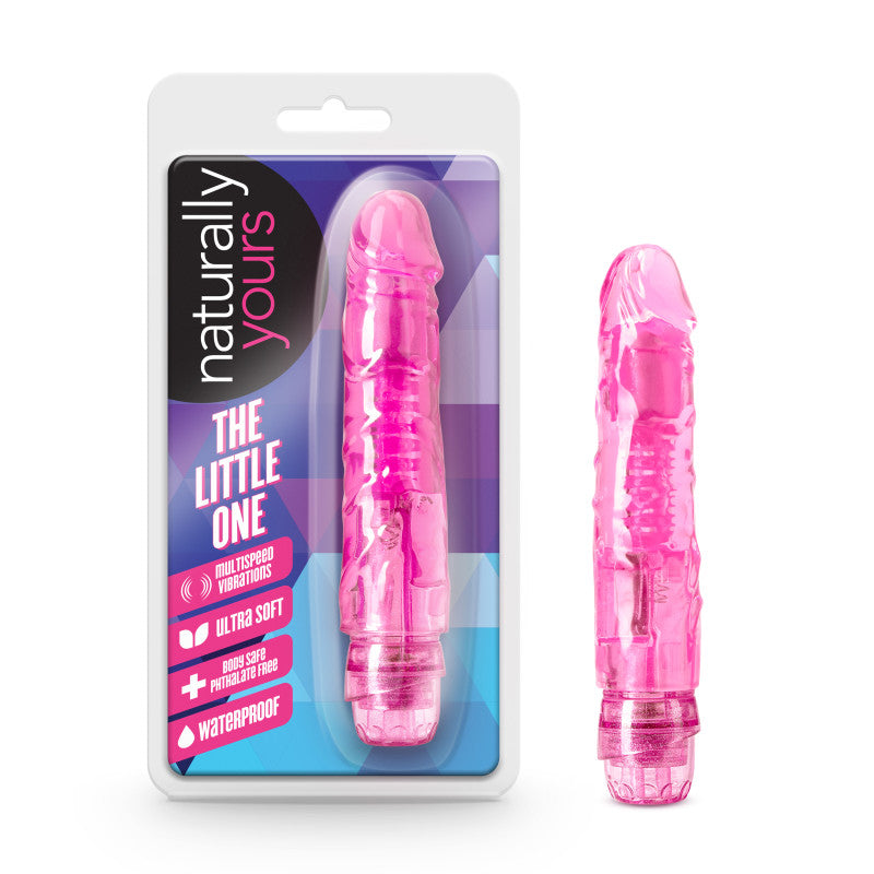 Blush Novelties Naturally Yours The Little One Vibrating Dildo 14cm Pink Vibrating Dildos