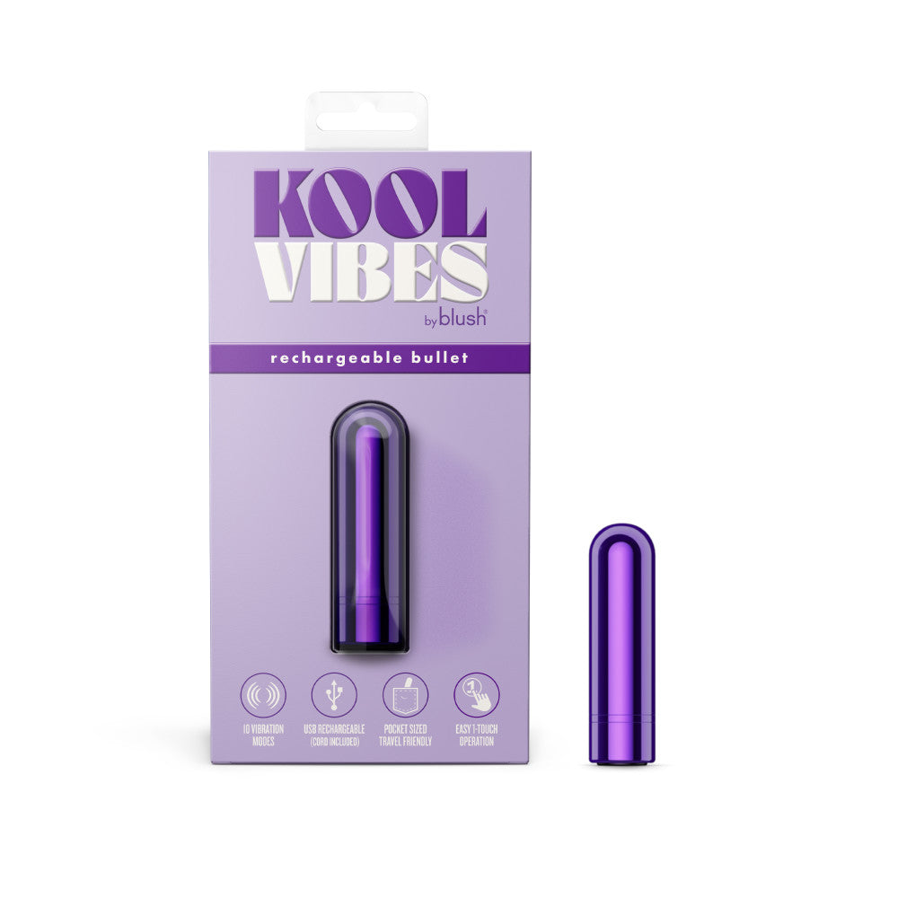 Blush Kool Vibes 2.5” Rechargeable Mini Bullet Vibrator Bullet Vibrators