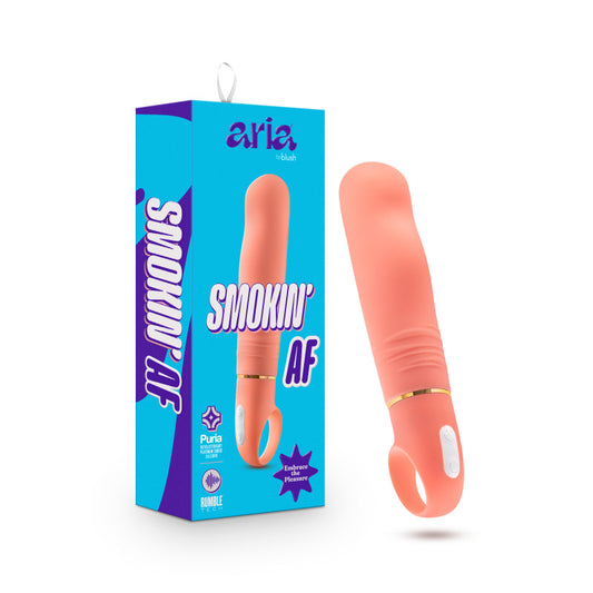 Blush Novelties Aria Smokin AF G Spot Vibrator Coral - G-Spot Vibrators