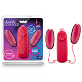 Blush Novelties B Yours Double Pop Dual Vibrating Love Eggs Love Eggs and Kegel Exercisers