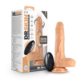 Blush Novelties Dr Skin Silicone Dr. Grey Rechargeable Thrusting Dong Flesh Vibrating Dildos
