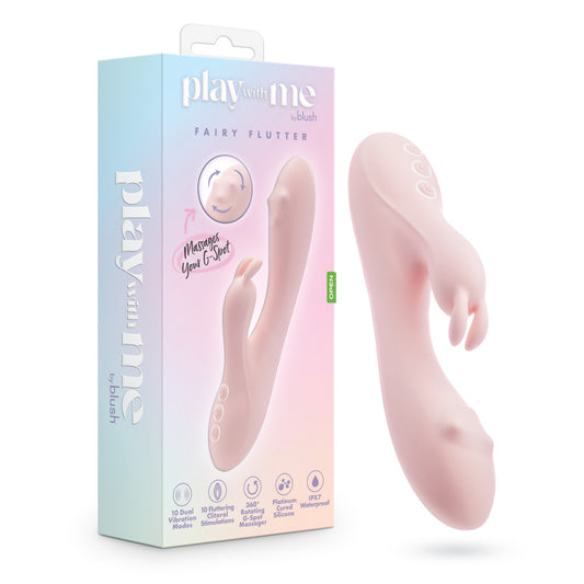 Blush Novelties Play With Me Fairy Flutter Rabbit Vibrator Pink - Rabbit Vibrators