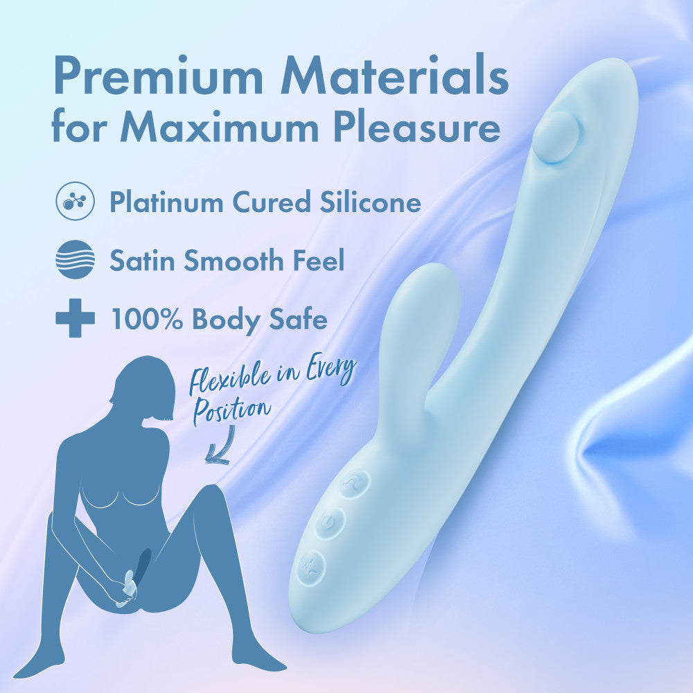 Blush Novelties Play With Me Moondust Magic Rabbit Vibrator Blue Rabbit Vibrators