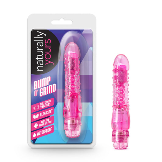 Blush Novelties Naturally Yours Bump N Grind Vibrating Dildo - Vibrating Dildos