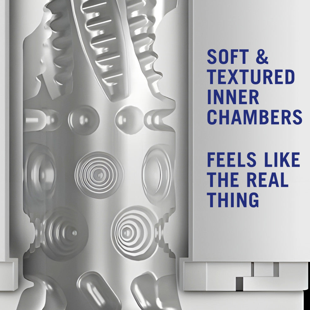 Blush Novelties M For Men Robo-Bator USB Rechargeable Vibrating Mens Stroker White Masturbators and Strokers