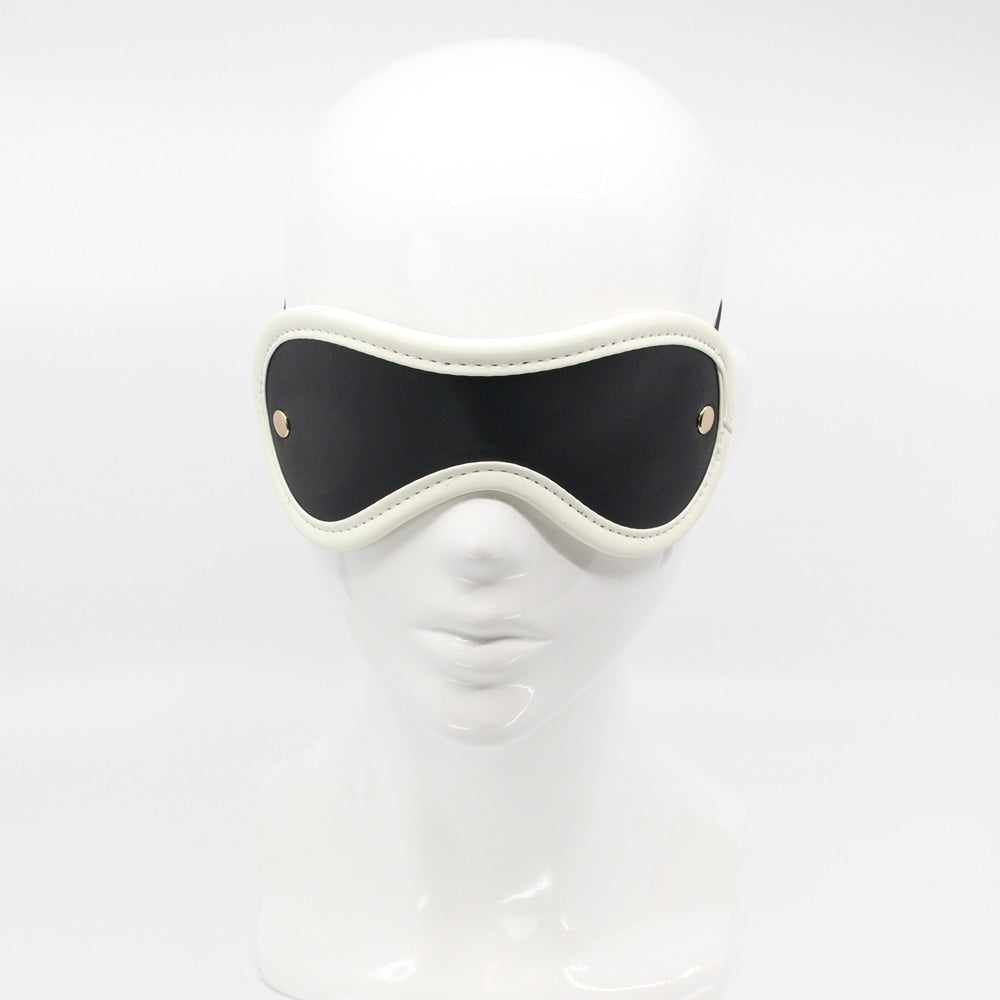 Love In Leather Black & Glow in The Dark Blindfold Masks And Blindfolds
