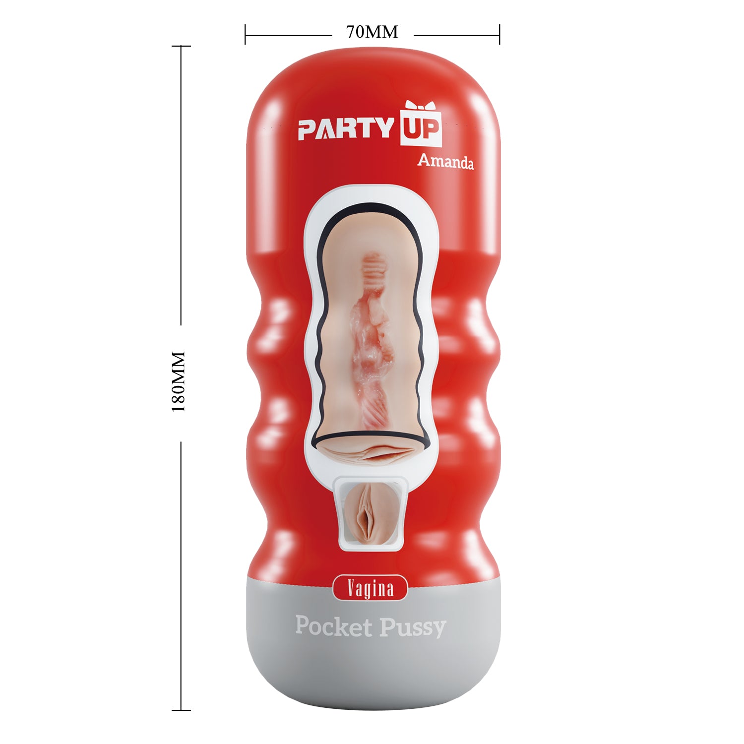 Party Up AMANDA Pocket Pussy Male Stroker Masturbators and Strokers