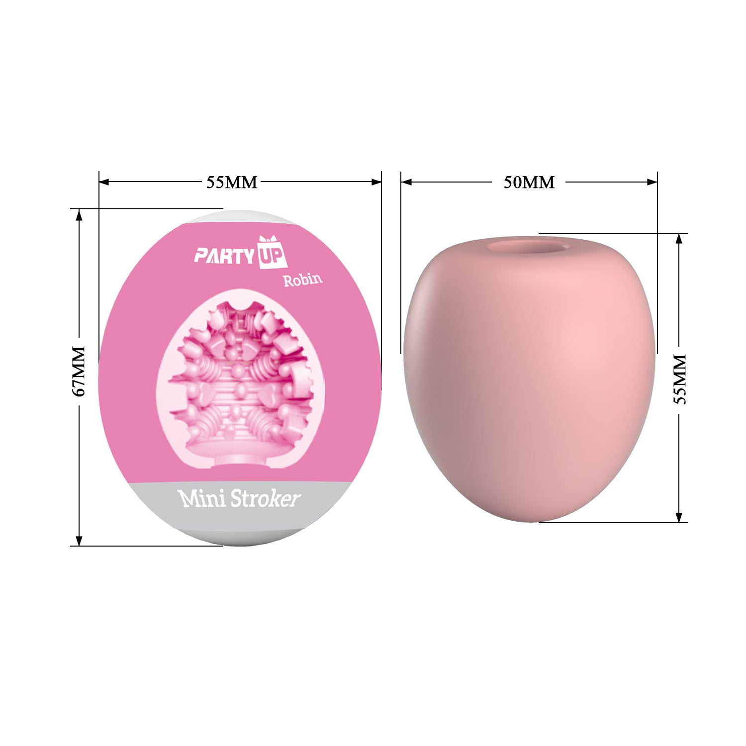 Party Up ROBIN Realistic Mini Male Stroker Masturbators and Strokers