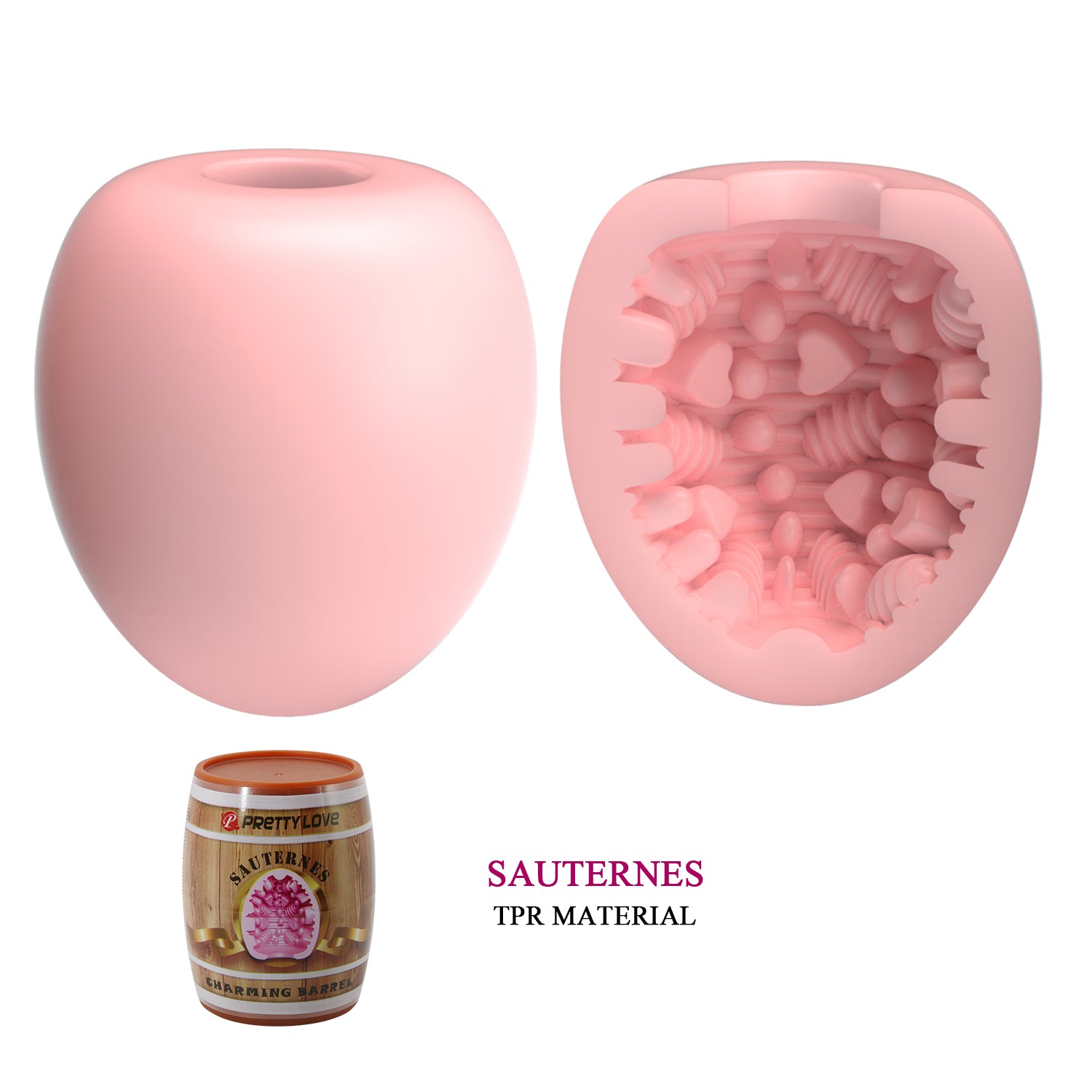 Pretty Love Sauternes Charming Barrel Masturbator Pink Masturbators and Strokers