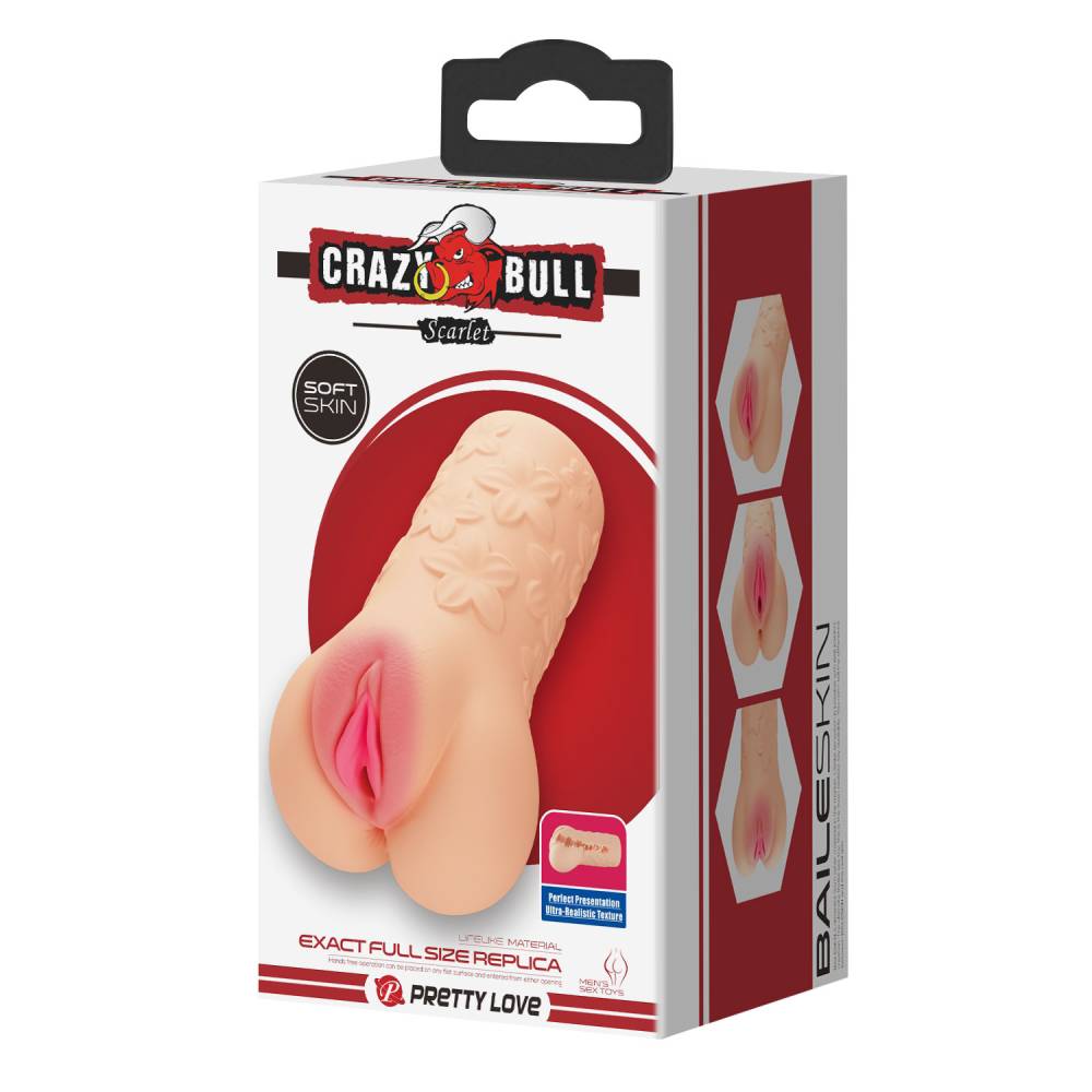 Crazy Bull Scarlet Realistic Pussy Masturbator with Lifelike Details Realistic Butts And Vaginas