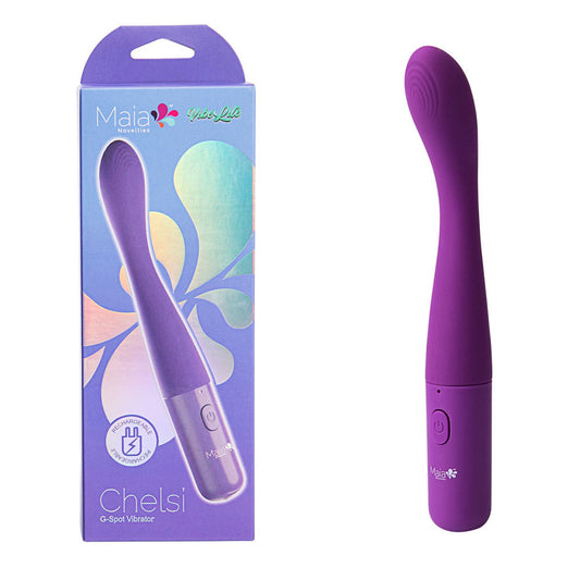 Maia CHELSI USB Rechargeable G Spot Vibrator Purple - G-Spot Vibrators