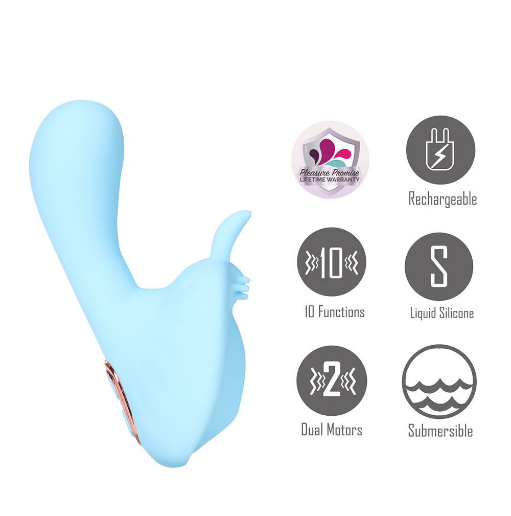 Maia AVERI USB Rechargeable Clitoral Vibrator Clit Ticklers and Pulsators