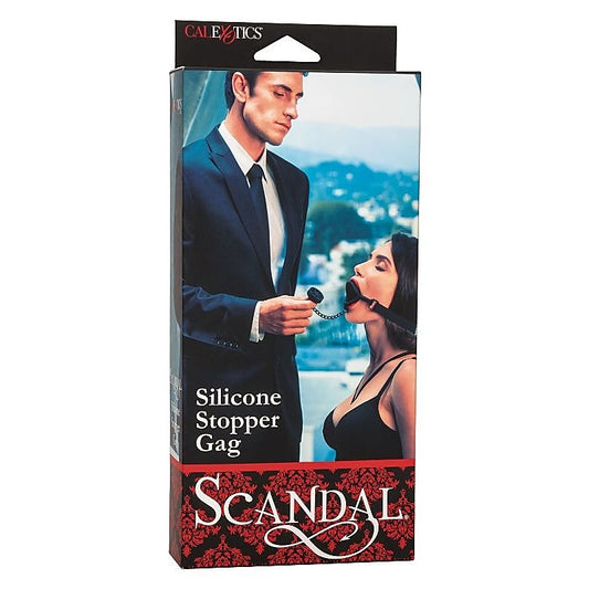 Scandal Silicone Stopper Gag - Bondage Gags and Bits