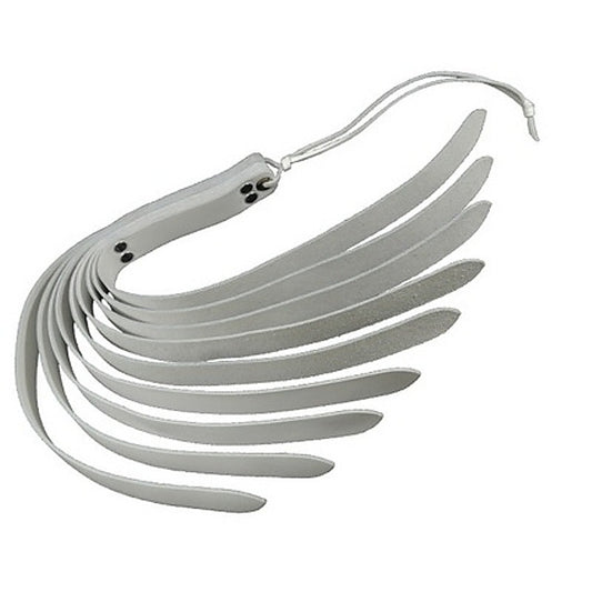 Spartacus 9 Straps White Slapper 20 inches - Paddles And Slappers