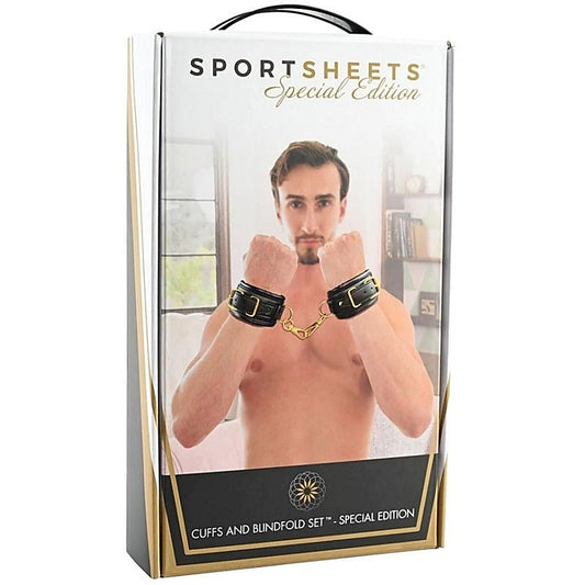 Sportsheets Cuffs and Blindfold Set Special Edition