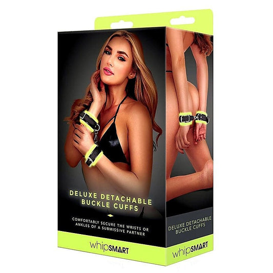 Indulge in Sensual Bliss - Glow Deluxe Detachable Buckle Cuffs