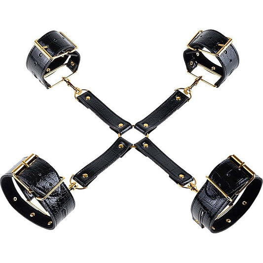 Pipedream Fetish Fantasy Gold Fantasy BDSM Play Hogtie - Cuffs and Restraints