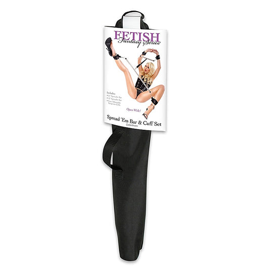 Fetish Fantasy Spread Em BDSM Bar and Cuff Set - Spreaders and Hangers