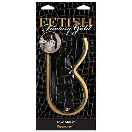 Pipedream Fetish Fantasy Gold BDSM Play Love Mask - Masks And Blindfolds