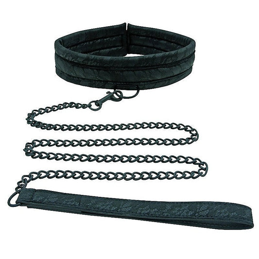 Sportsheets Midnight Lace Collar & Leash