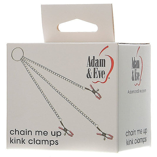 Adam and Eve Chain Me Up Kink Clamps - Nipple and Clit Clamps