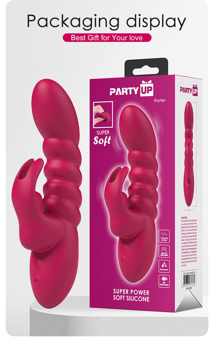 Party Up BRYNLYN USB Rechargeable Rabbit Vibrator Rabbit Vibrators
