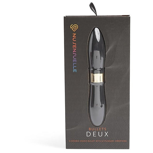 Nu Sensuelle Duo-Ended Vibrator - Waterproof, USB Rechargeable - Bullet Vibrators