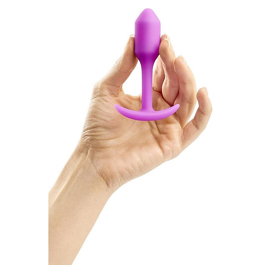 bVibe Snug Plug - Weighted Silicone Butt Plugs for Pleasure and Relaxation