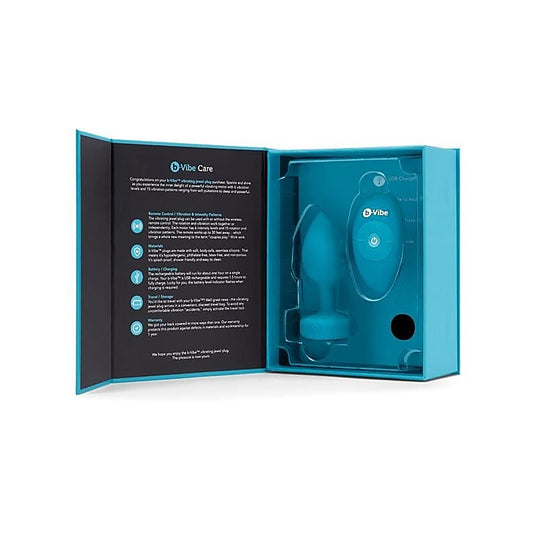 b-Vibe Vibrating Jewels Remote Control Plug S/M