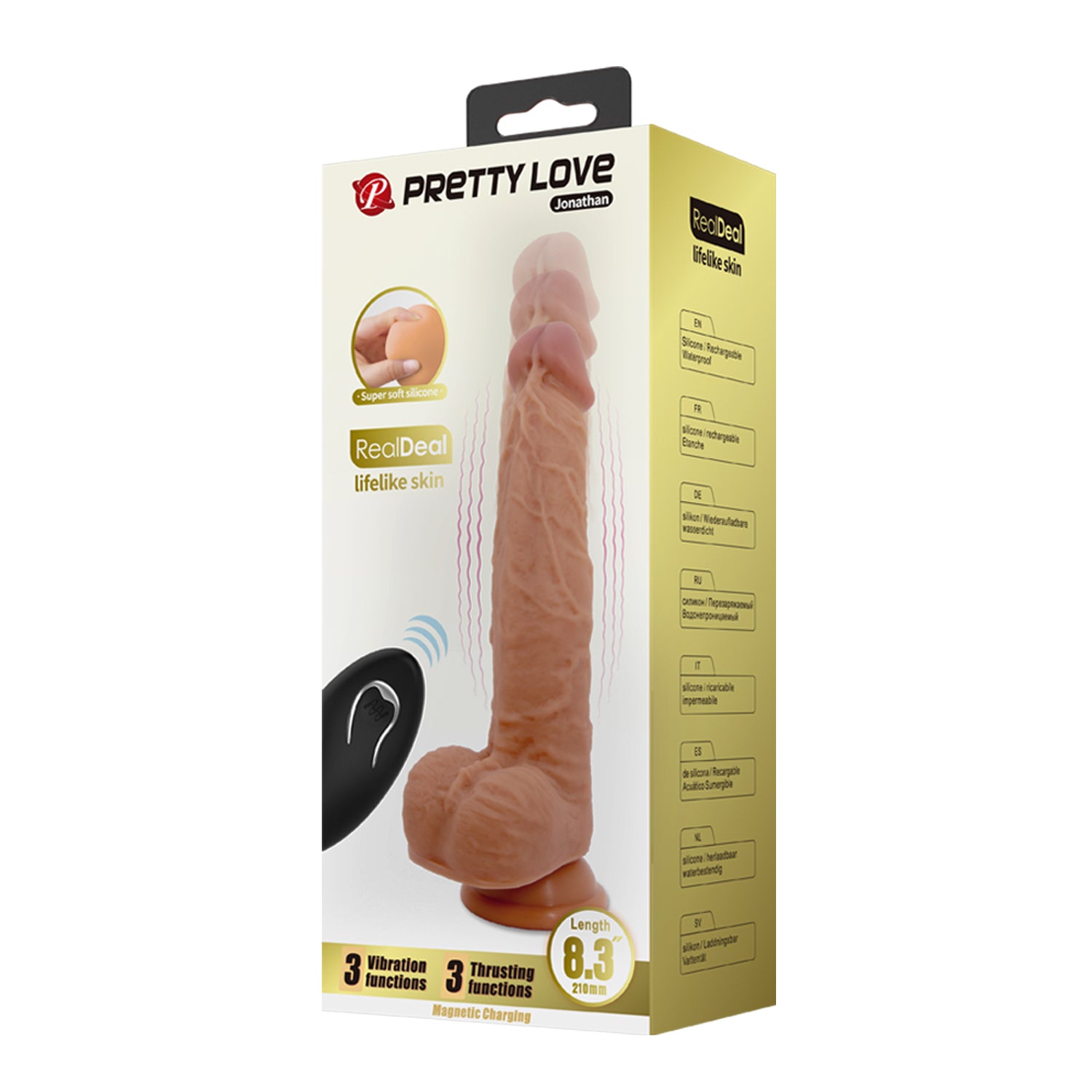 Baile Jonathan Rechargeable Vibrating Dong Vibrating Dildos