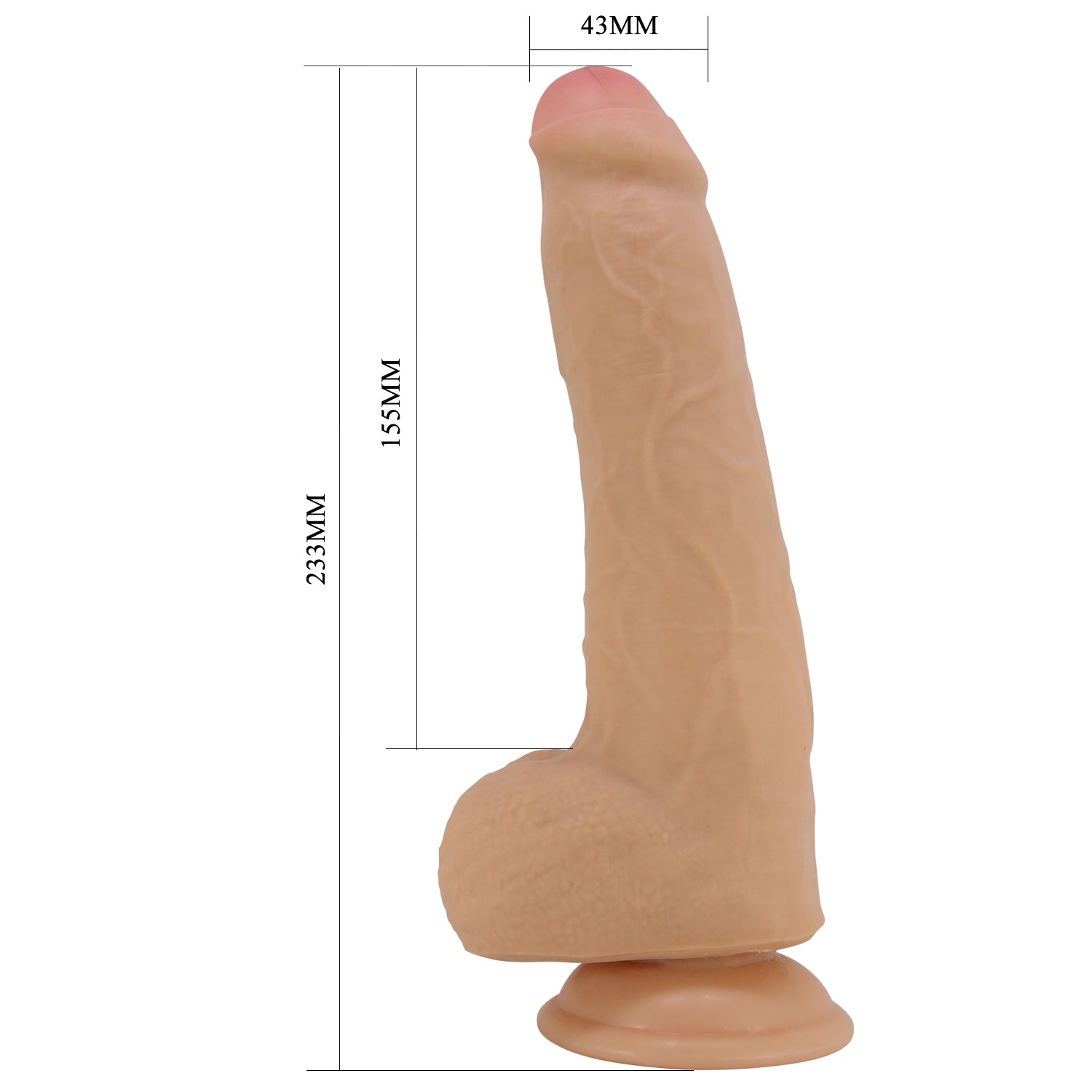 Party Up THOMAS Slide Skin Flexible Dildo Realistic Dildos