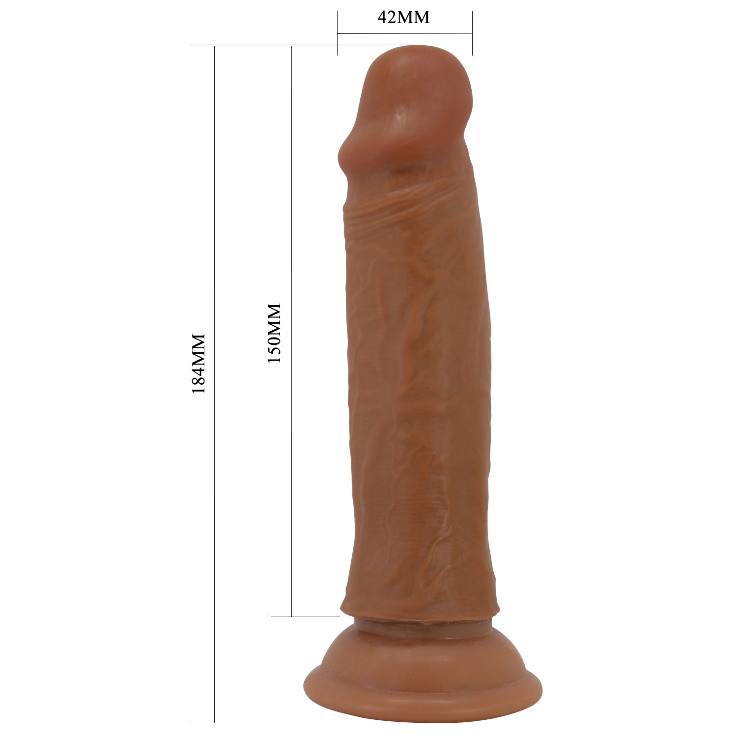 Pretty Love Quentin 7.2 Inch Suction Cup Realistic Dong Realistic Dildos