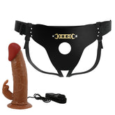 Pretty Love Marion Vibrating Strap-On Harness with Dildo Tan Strap On Sextoys