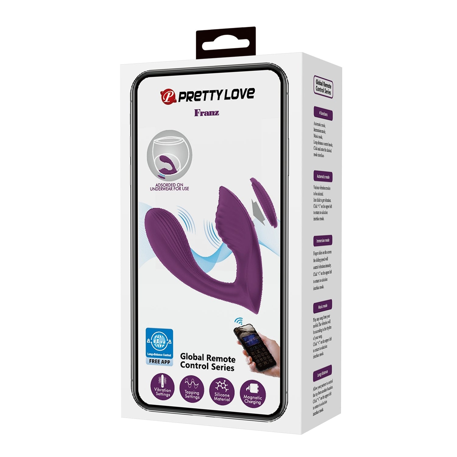 Pretty Love Franz App Control G Spot Vibrator Byzantium G-Spot Vibrators
