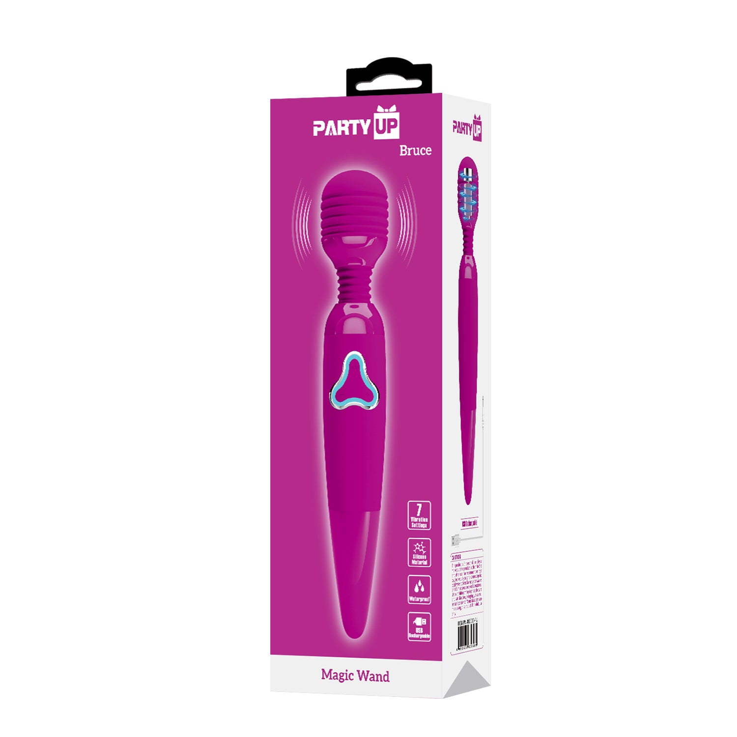 Party Up BRUCE USB Rechargeable Body Wand Massager Body Wands