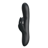 Pretty Love Dylan USB Rechargeable Silicone Rabbit Vibe Black Rabbit Vibrators