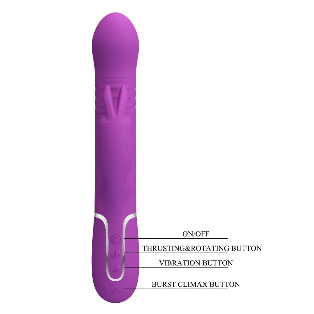 Pretty Love Coale 4 in1 Multi Function Twin Motor Rabbit Vibrator Rabbit Vibrators