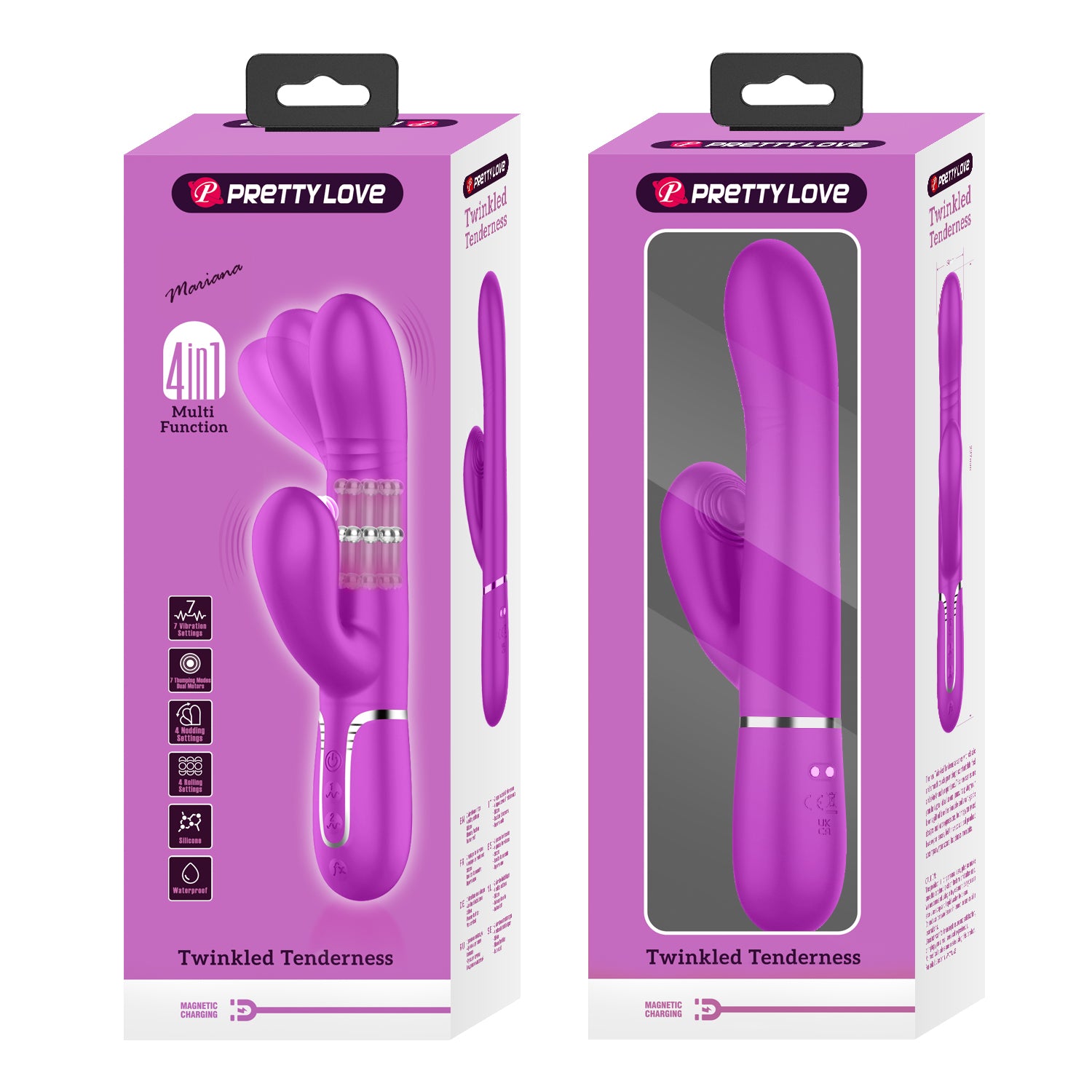 Pretty Love Mariana 4 in1 Multi Function Rabbit Vibrator Rabbit Vibrators