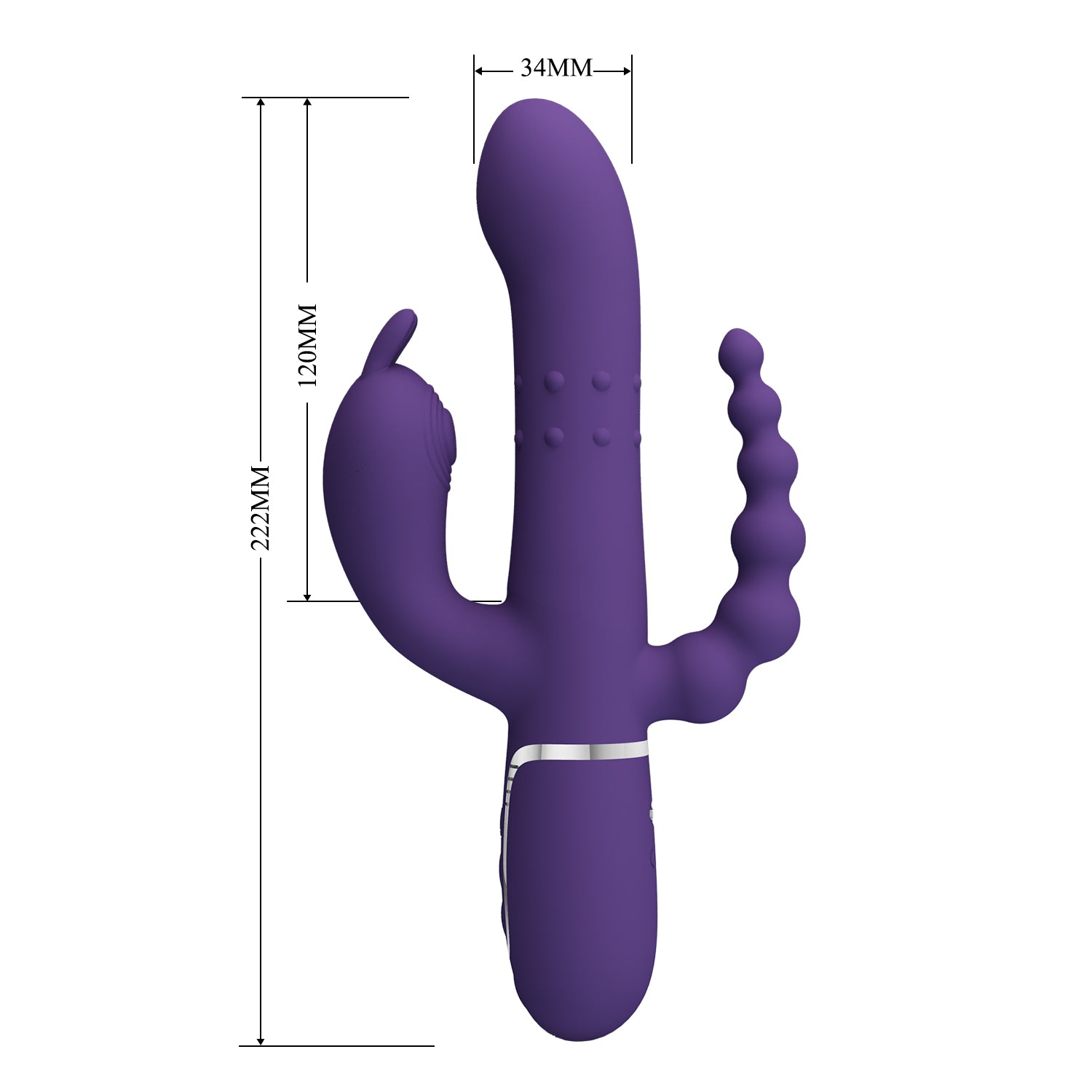 Pretty Love Cammy 4 in 1 - 7 Functions Triple Rabbit Vibrator Rabbit Vibrators