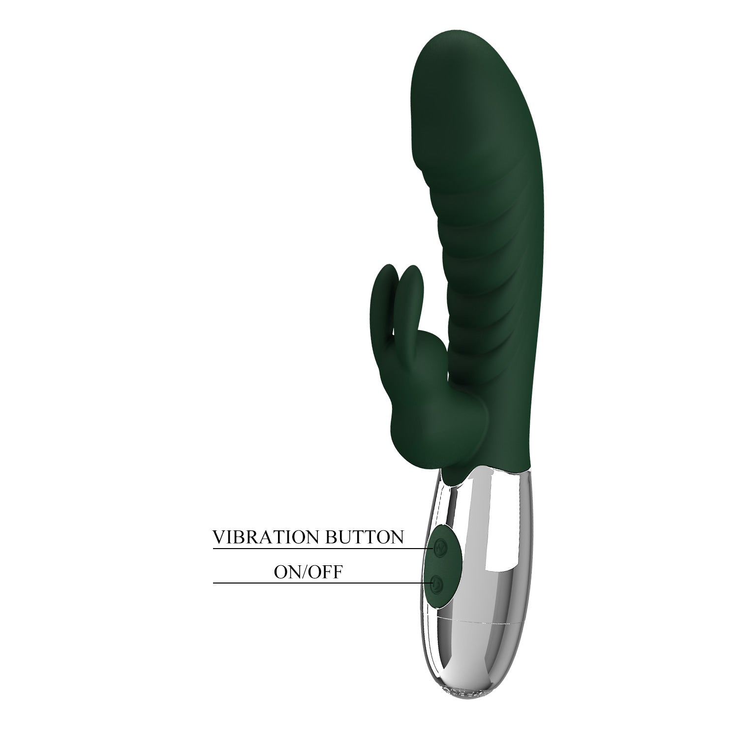 Baile Naughty Bunny Rechargeable Silicone Rabbit Vibrator - Rabbit Vibrators