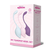 Bodywand Squeeze 3 Piece Teardrop Weighted Kegel Exerciser Set Love Eggs and Kegel Exercisers