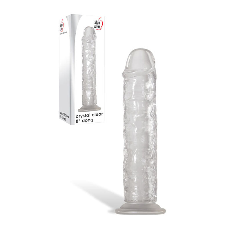 Adam and Eve Crystal Clear Realistic Dong 20.3cm Realistic Dildos