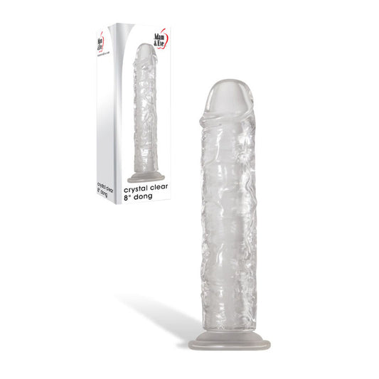 Adam and Eve Crystal Clear Realistic Dong 20.3cm - Realistic Dildos
