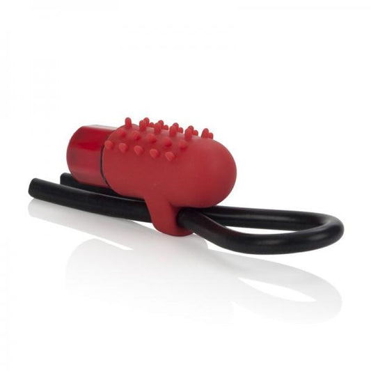 CalExotics 10 Function Vibrating Silicone Stud Lasso Ring - Cock Rings
